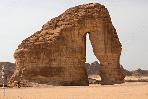 View Of Elephant Rock In Al Ula Saudi Arabia photo
