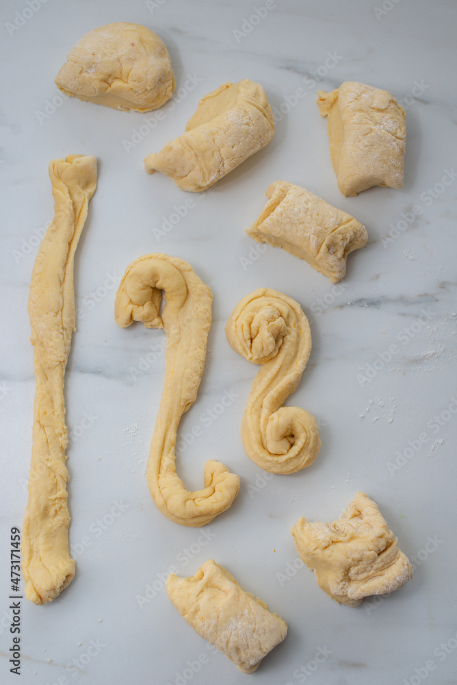 Fototapeta premium Swedish and scandinavian saffron buns Lussekatter