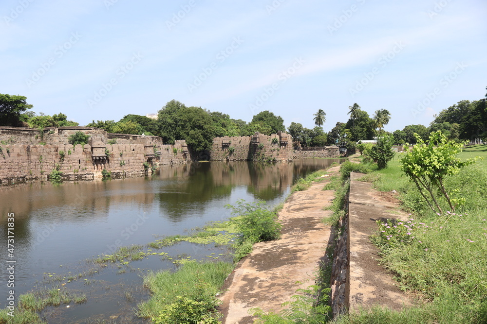  An old fort in Vellore, Vellore Fort, India.