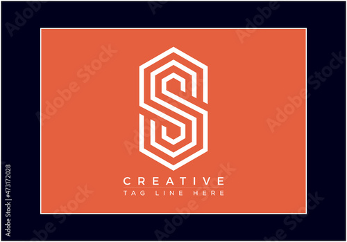 Letter SSS logo icon design template elements. Initial logo design, geometric logo. Creative Modern Monogram alphabet.