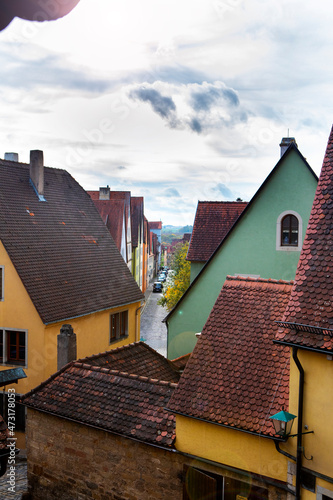 Germany, bavaria, rothenburg, fairy tale town, overlook, city, architecture, street