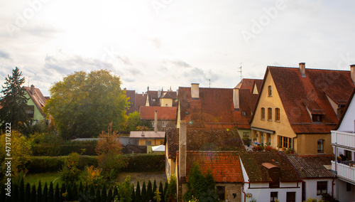 Germany, bavaria, rothenburg, fairy tale town, overlook, city, architecture, street