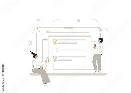 Survey. Online ansers. Quality test