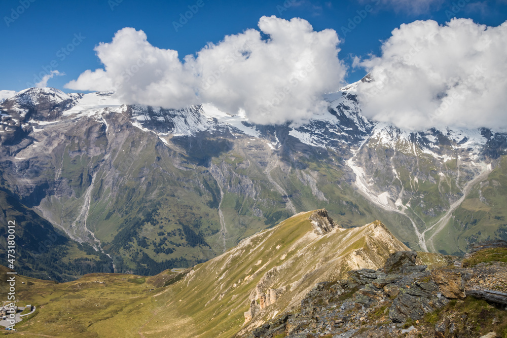 Grossglockner mountain scenic road in Austria in Alps