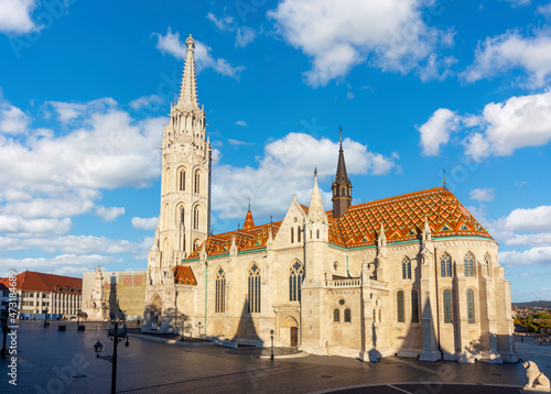 Matthias church in Fisherman Bastion, Budapest, Hungary