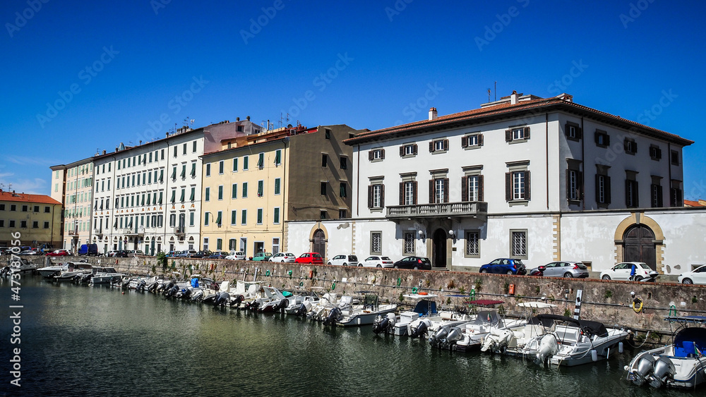 Livorno, port city in Italy and departure point to nearby islands: Sardinia and Corsica
