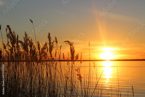 Sunset on the lake