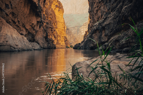Rio Grande river in Santa Elena Canyon, Big Bend national Park, Texas 