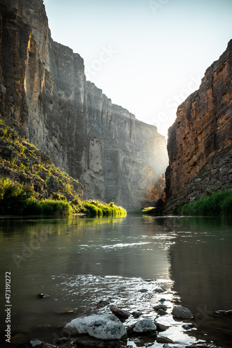 Rio Grande river in Santa Elena Canyon  Big Bend national Park  Texas 