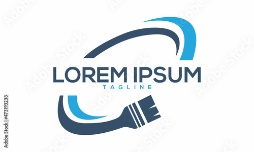 Unique painting logo Modern and minimalist vector and abstract logo