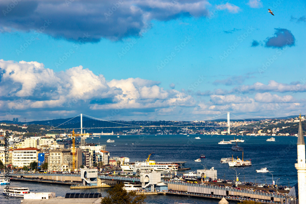 View of the Bosphorus in Istanbul.