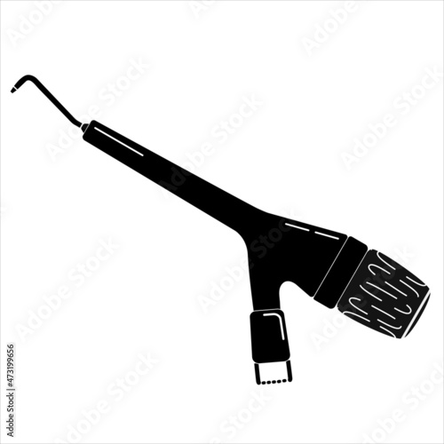 Bilde på lerret Dental intraoral sandblasting machine illustration