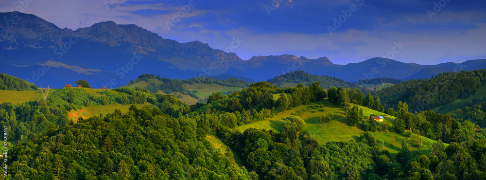 Alpine landscape of Bucegi Mountains, Romania, Europe
