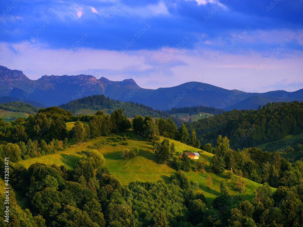 Scenic alpine landscape of Bucegi Mountains, Romania, Europe