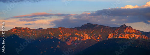 Fototapeta Naklejka Na Ścianę i Meble -  Alpine landscape of Bucegi Mountains, Romania, Europe