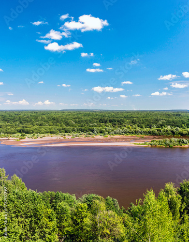 view of the river on a sunny summer day
