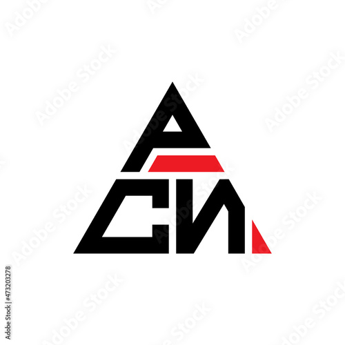PCN triangle letter logo design with triangle shape. PCN triangle logo design monogram. PCN triangle vector logo template with red color. PCN triangular logo Simple, Elegant, and Luxurious Logo...