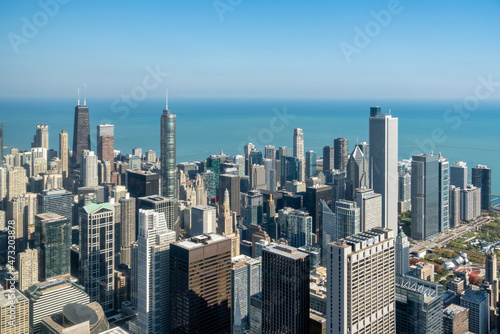 Aerial view of Chicago