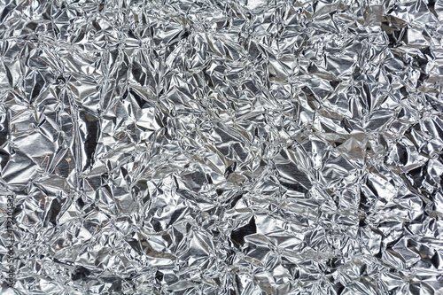 Silver foil with a shiny mint surface for the background. Silver color and texture background