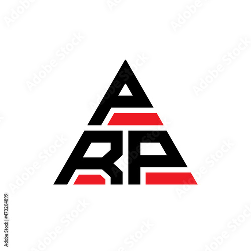 PRP triangle letter logo design with triangle shape. PRP triangle logo design monogram. PRP triangle vector logo template with red color. PRP triangular logo Simple, Elegant, and Luxurious Logo...
