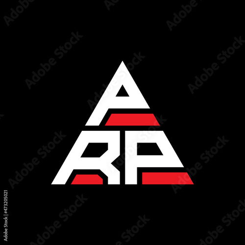 PRP triangle letter logo design with triangle shape. PRP triangle logo design monogram. PRP triangle vector logo template with red color. PRP triangular logo Simple, Elegant, and Luxurious Logo...