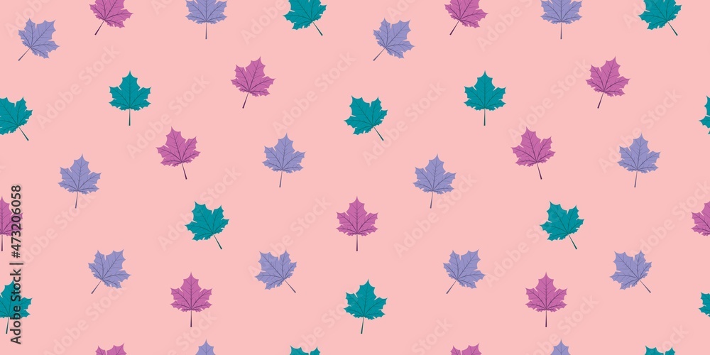 Autumn pattern. Maple leaves. Seamless pattern with leaves. Vector pattern. For textile, paper, packaging, wrapping paper. Autumn pattern. Maple leaves. Seamless pattern with leaves. Vector pattern. For textile, paper, packaging, wrapping paper.