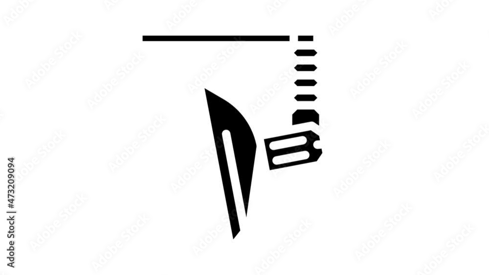 soft box lamp animated glyph icon soft box lamp sign. isolated on white background