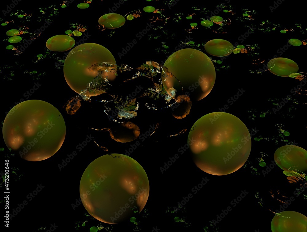Fototapeta premium Imaginatory fractal abstract background Image