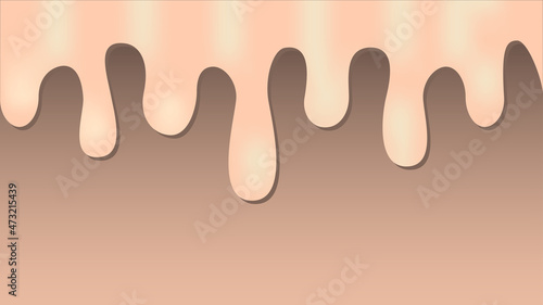 Cream smudged splash pink coral color