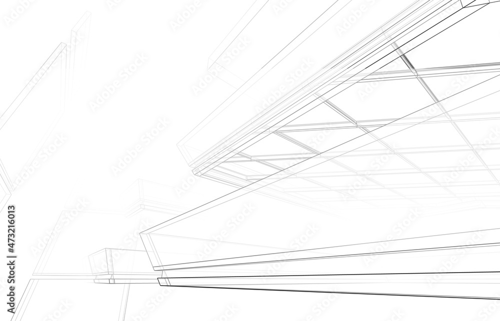 abstract architecture design 3d illustration abstract architecture design 3d illustration
