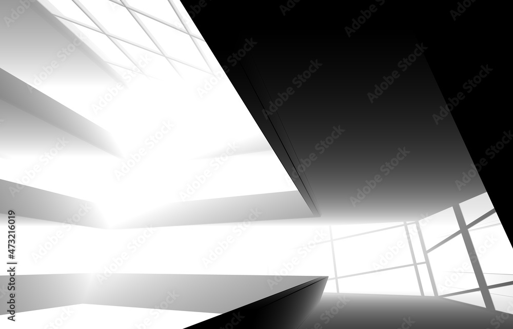 abstract architecture design 3d illustration abstract architecture design 3d illustration