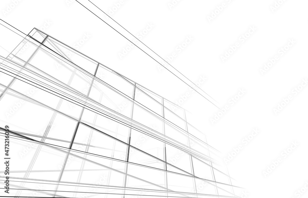 abstract architecture design 3d illustration abstract architecture design 3d illustration