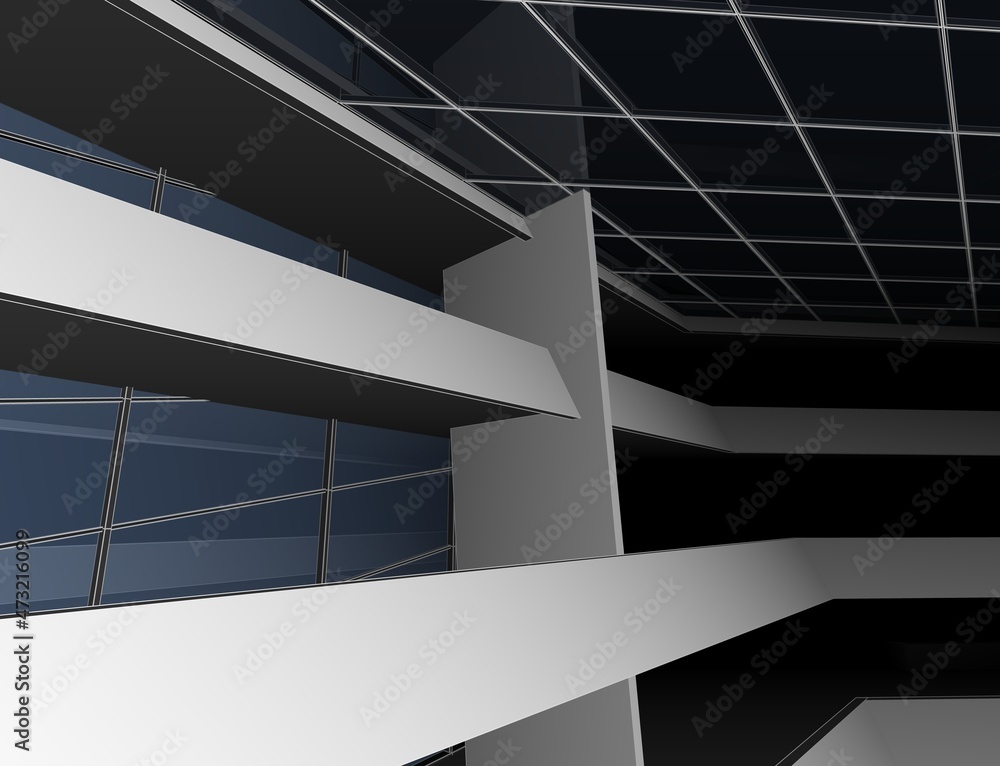 abstract architecture design 3d illustration abstract architecture design 3d illustration