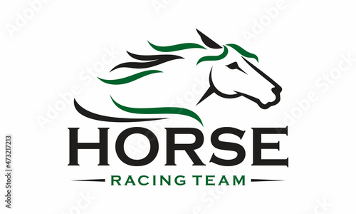Horses Logo Design Vector illustration