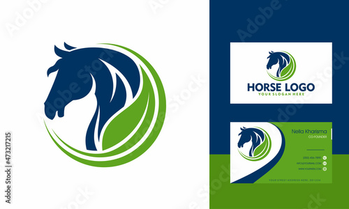 Horses Logo Design Vector illustration