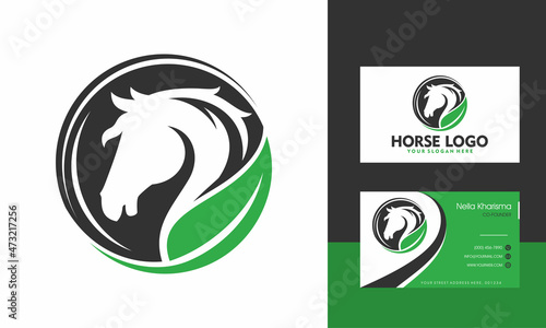 Horses Logo Design Vector illustration