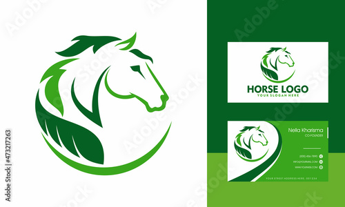 Horses Logo Design Vector illustration