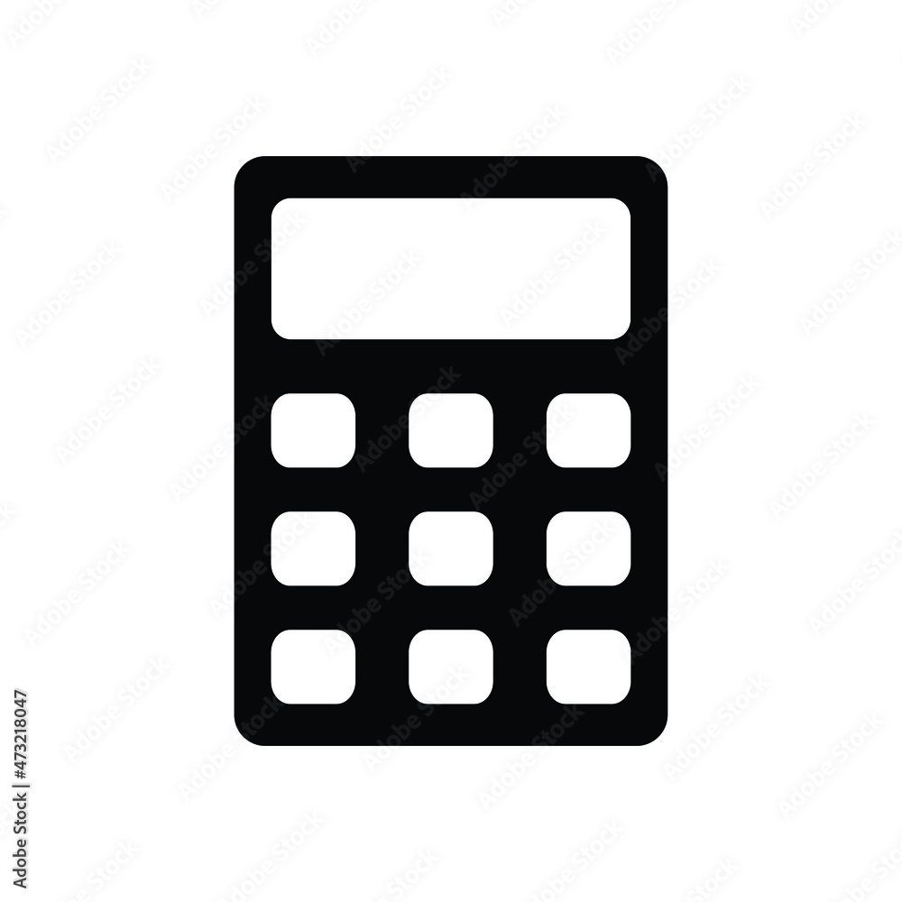 calculator isolated on white background calculator isolated on white background