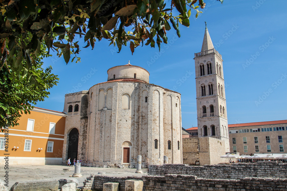 Ancient basilica Saint Donatus at the Roman forum in Zadar