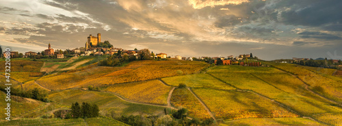 Landscape of Barolo wine, Langhe zone photo