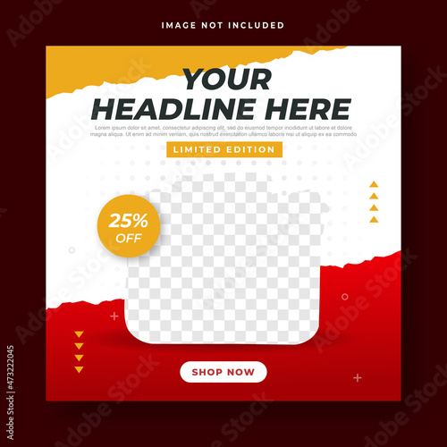 fashion sale social media post template
