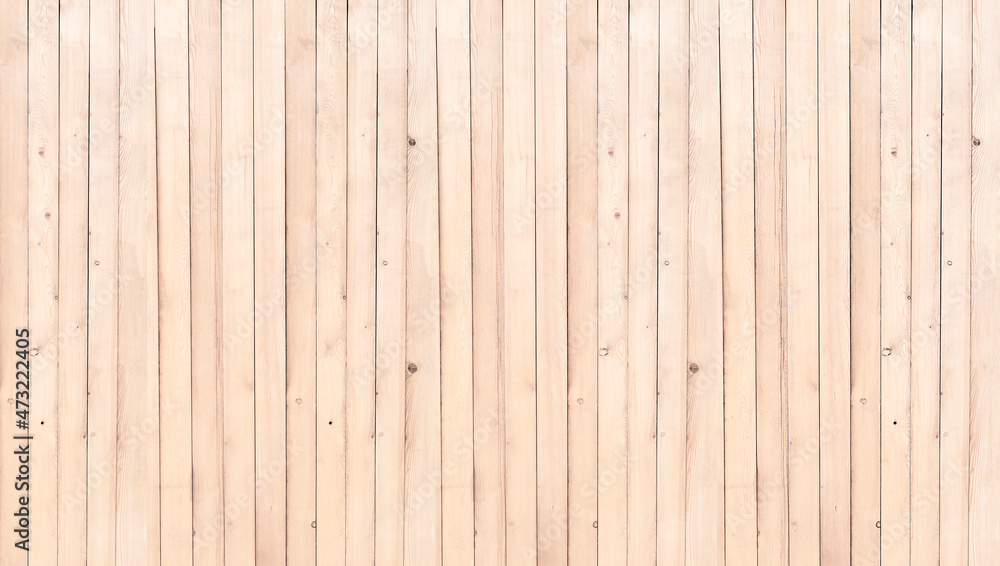 Naklejka premium Light brown natural wood background pattern banner