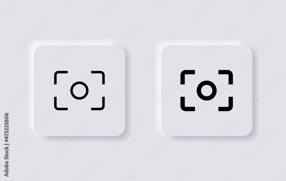 capture icon in neumorphism buttons, center focus symbol, auto focus icon, screen shot, resize, full screen in filled, thin line, outline and stroke style for apps and website with neumorphic style capture icon in neumorphism buttons, center focus symbol, auto focus icon, screen shot, resize, full screen in filled, thin line, outline and stroke style for apps and website with neumorphic style