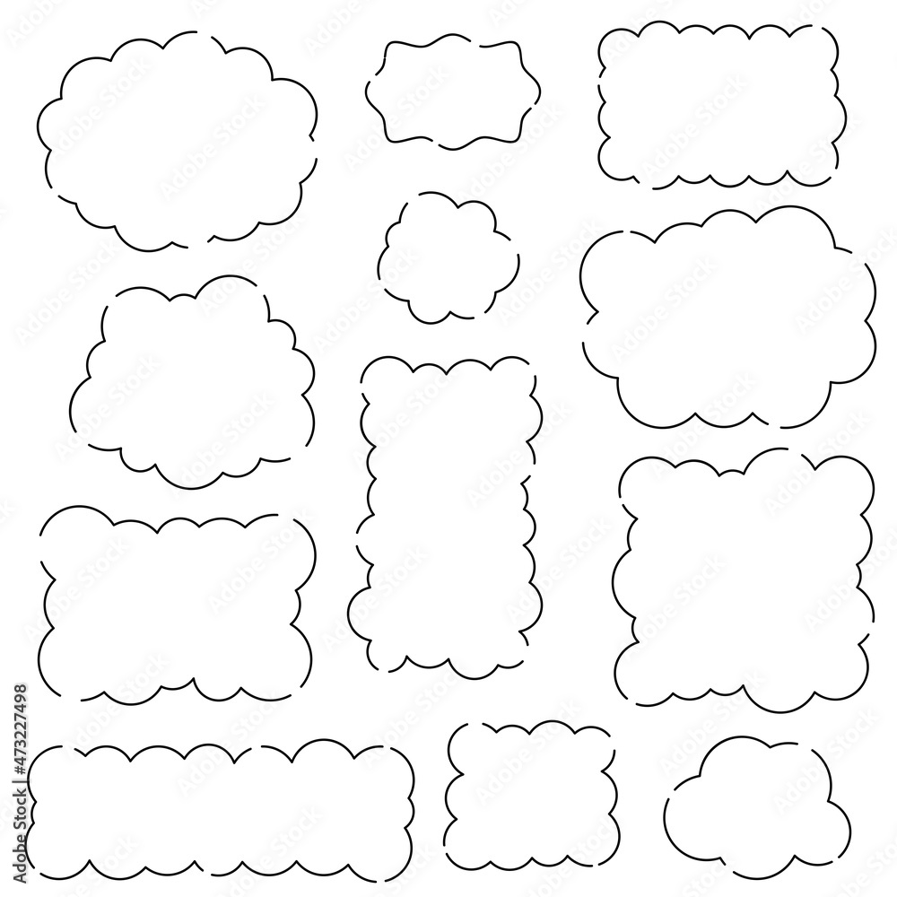 Obraz premium Speech bubble, speech balloon, flame,chat bubble flat line vector icon