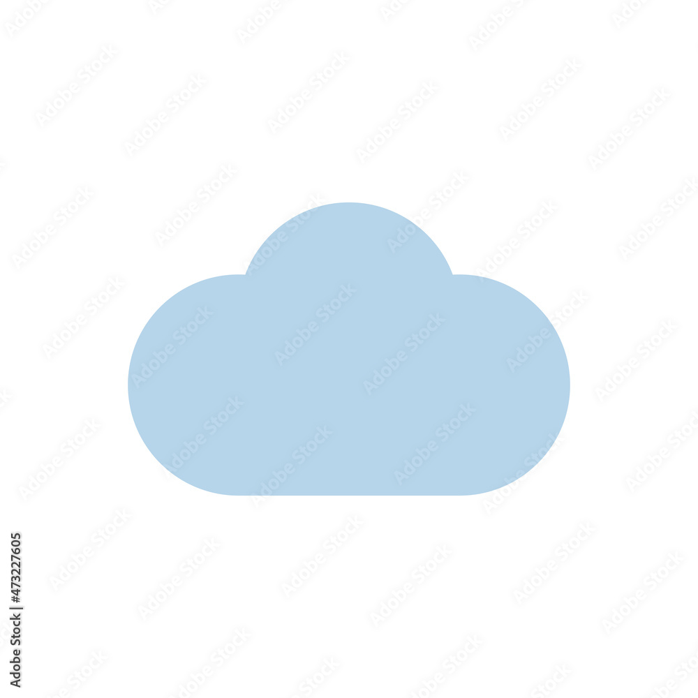 Blue cloud icon. Cartoon art. Digital space. Weather forecast concept. Database sign. Vector illustration. Stock image. Blue cloud icon. Cartoon art. Digital space. Weather forecast concept. Database sign. Vector illustration. Stock image.