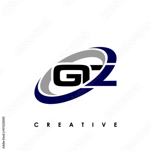 GIZ Letter Initial Logo Design Template Vector Illustration photo