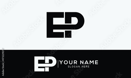 EP Logo Letter Initial Logo Designs Template