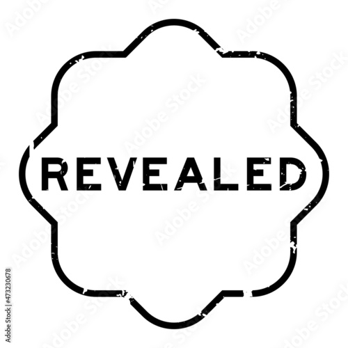 Grunge black revealed word rubber seal stamp on white background