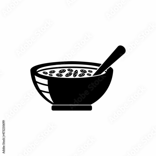 cereal icon, cereal vector sign symbol