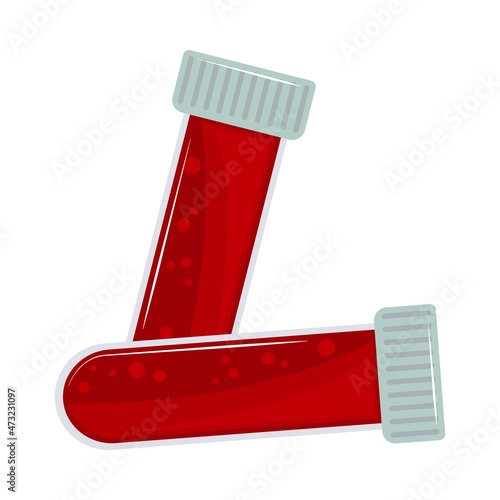 test tubes with blood